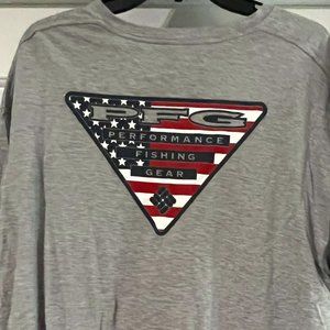 Short Sleeve Gray Columbia PFG T-shirt - XXL